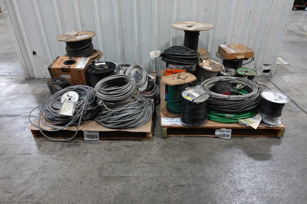 2 PALLETS OF INSULATED WIRE - ELECTRICAL COMPONENTS