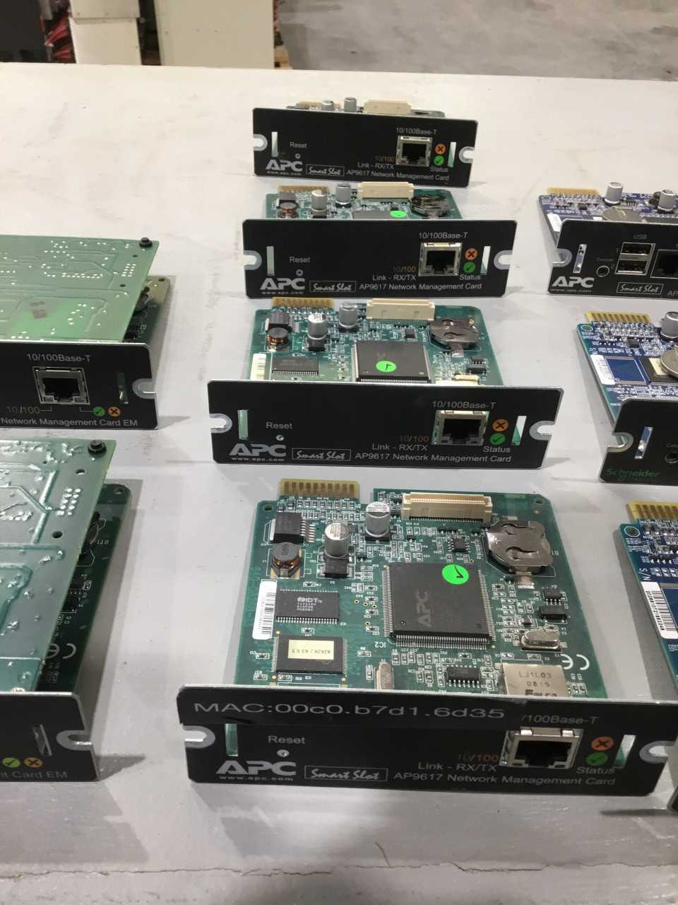 Lot of 13 APC Network Management Cards - AUTOMATION & CONTROLS