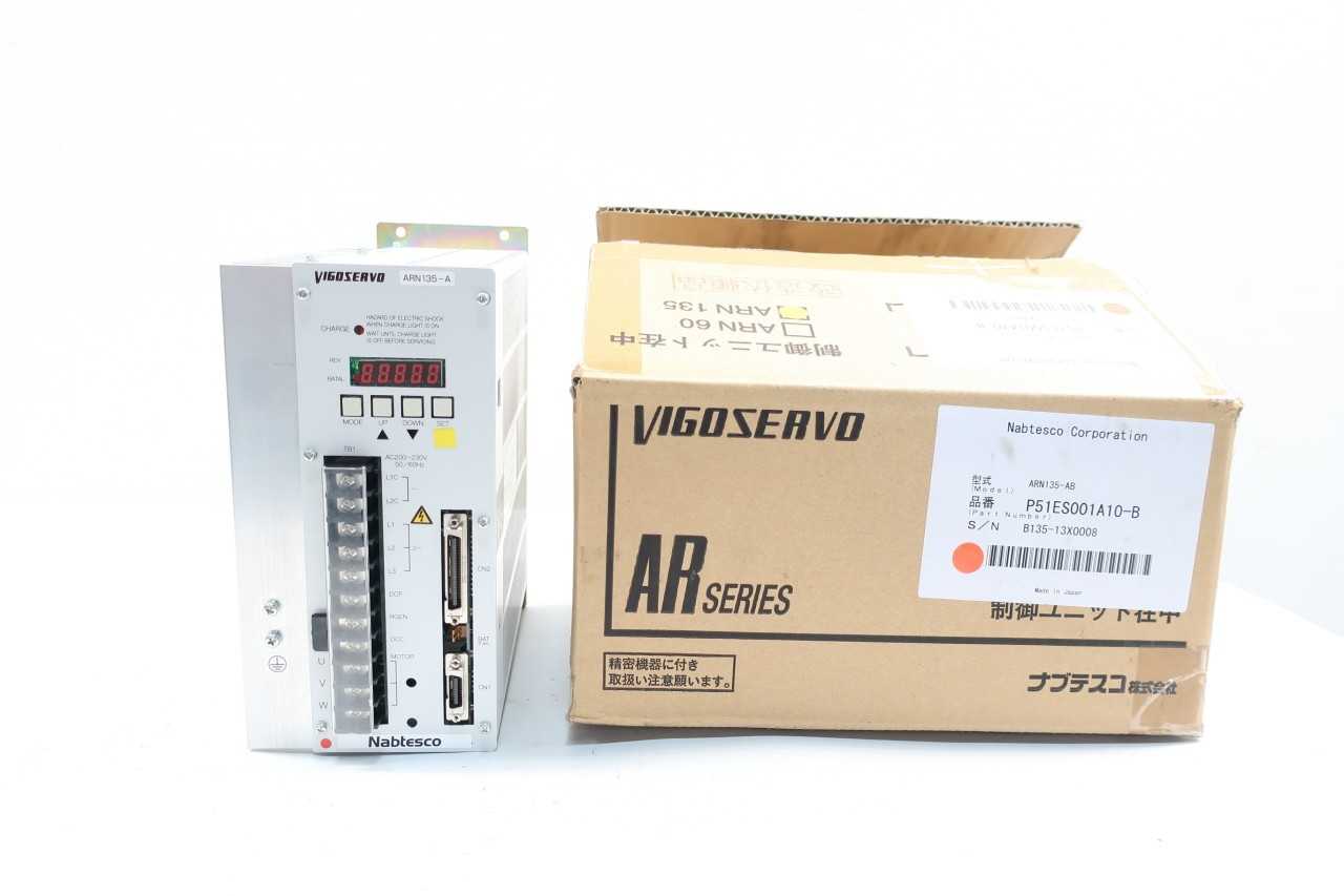 NABTESCO ARN135-A VIGOSERVO ARN SERVO DRIVE 200-230V-AC 0-230V-AC 3PH - SERVO