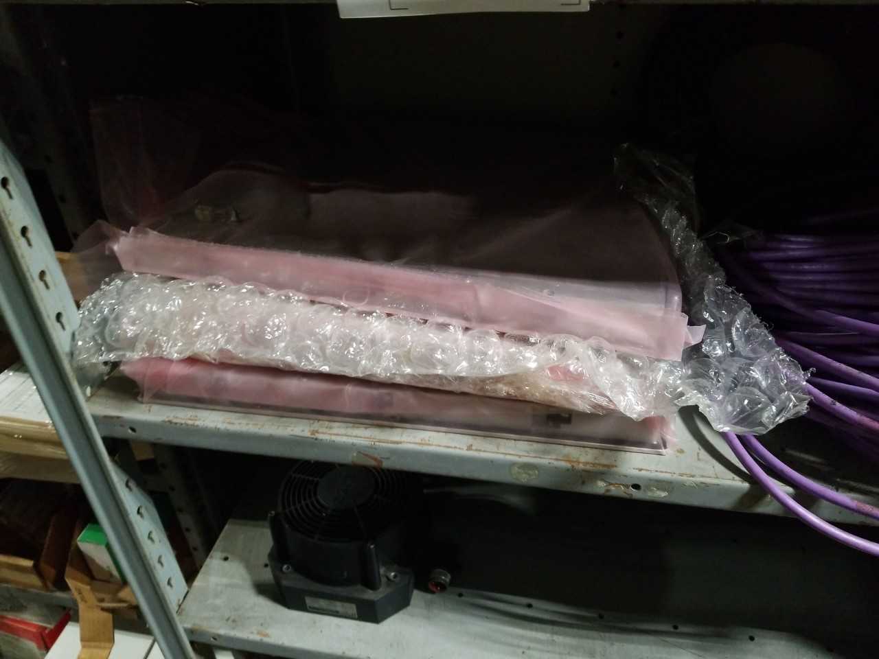 CONTENTS OF 3 SHELVES , WIRES, PLC , SERVO MOTOR - MISCELLANEOUS
