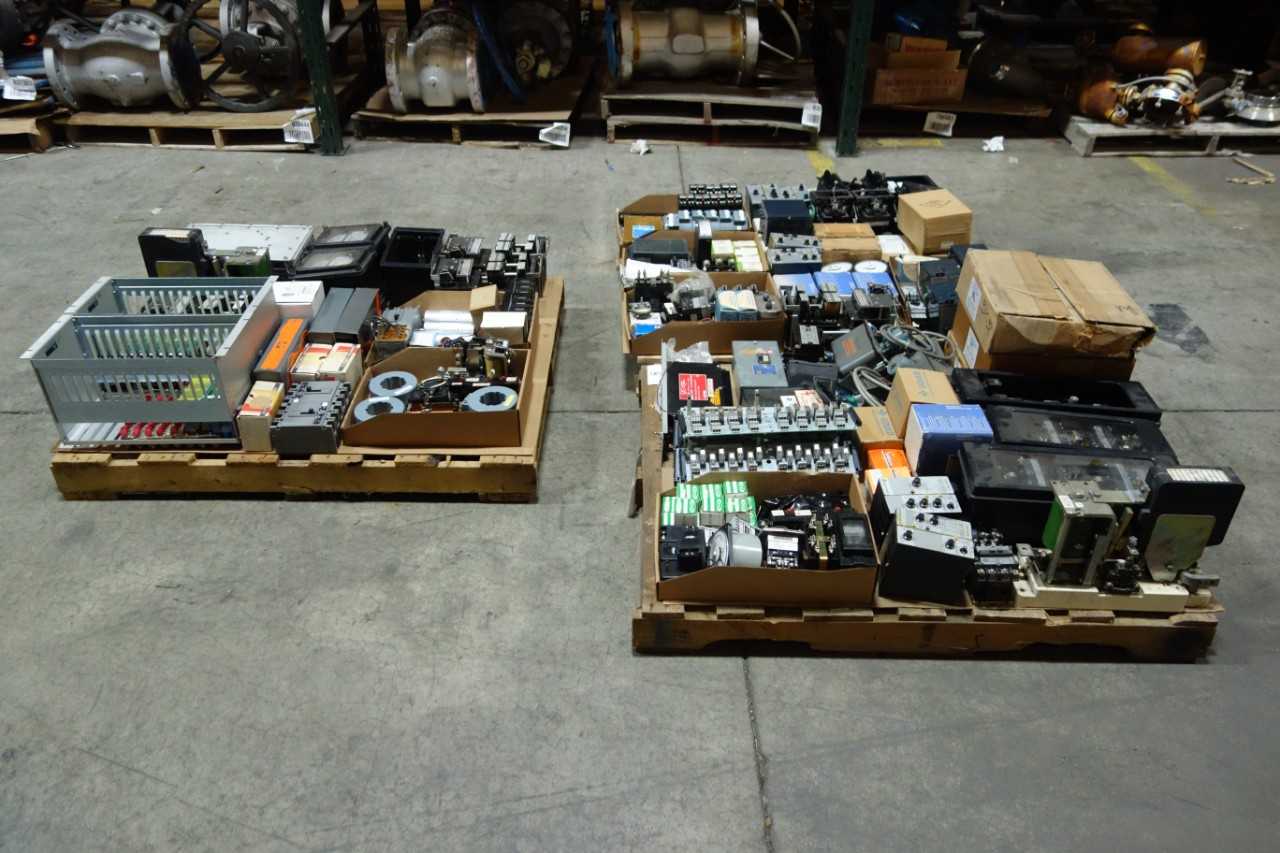 3 PALLETS OF ASSORTED ELECTRICAL - ELECTRICAL COMPONENTS