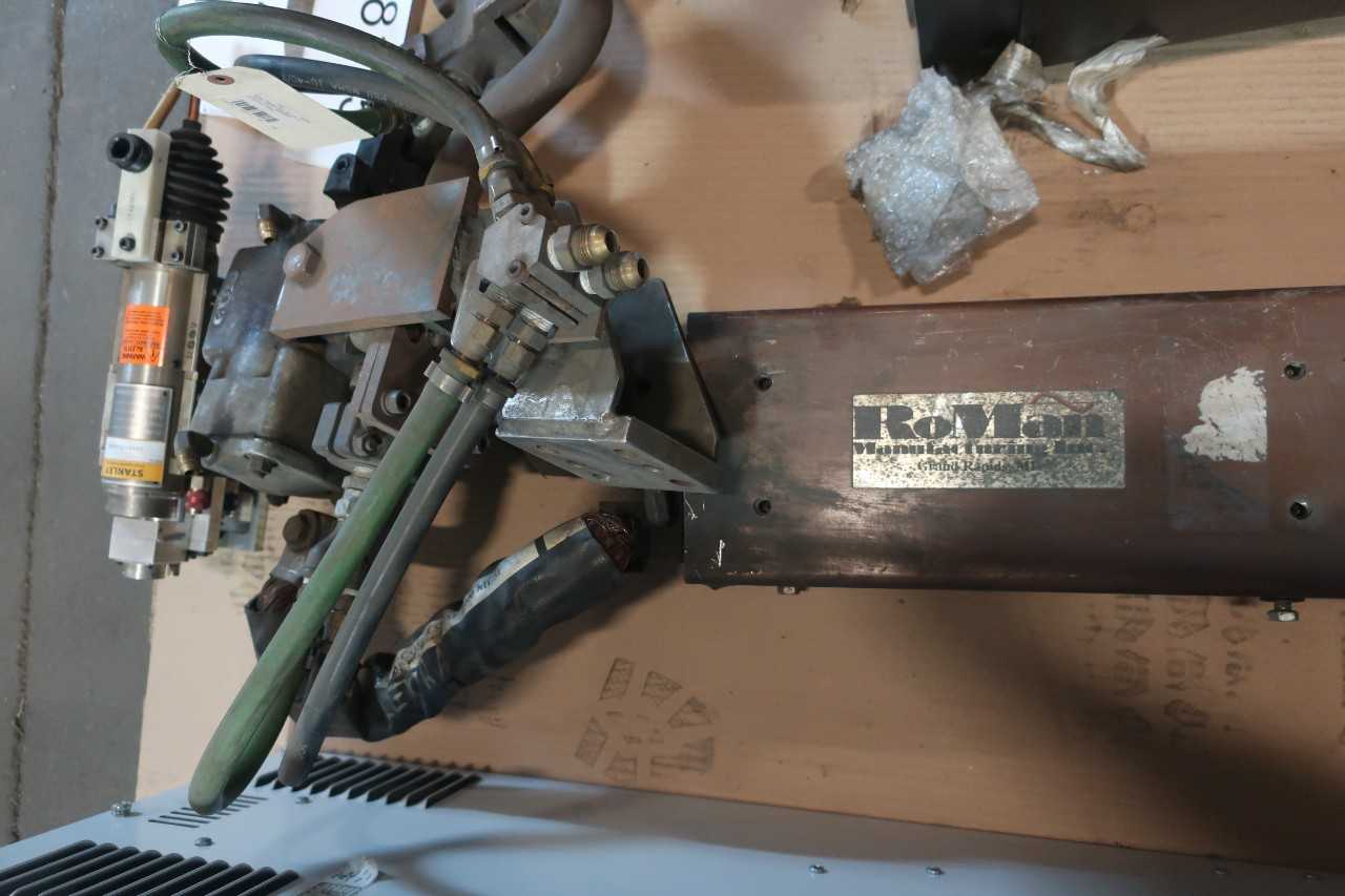 LOT OF LM24034,OTAAA ROBOT STUD WELDER WELDING AND CUTTING TOOL, IRB6400 SPOT WELDING W/LIQUID COOLED TRANSFORMER ATTATCHMENT ROBOT-ROMAN, STANLEY - WELDING EQUIPMENT