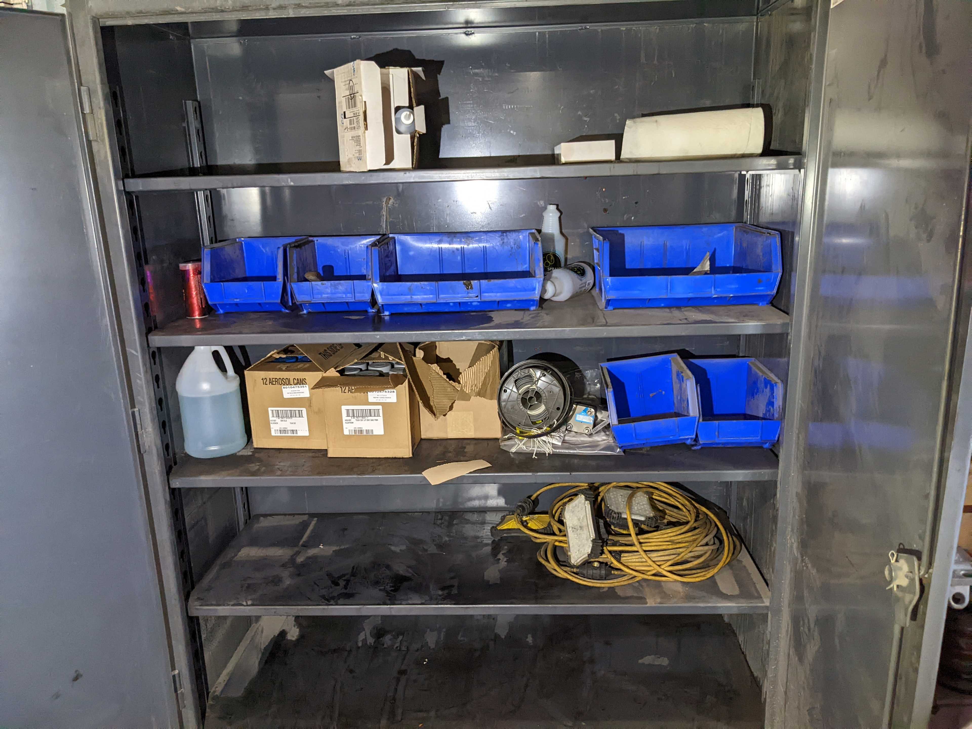 CABINET WITH CONTENTS - INDUSTRIAL PARTS