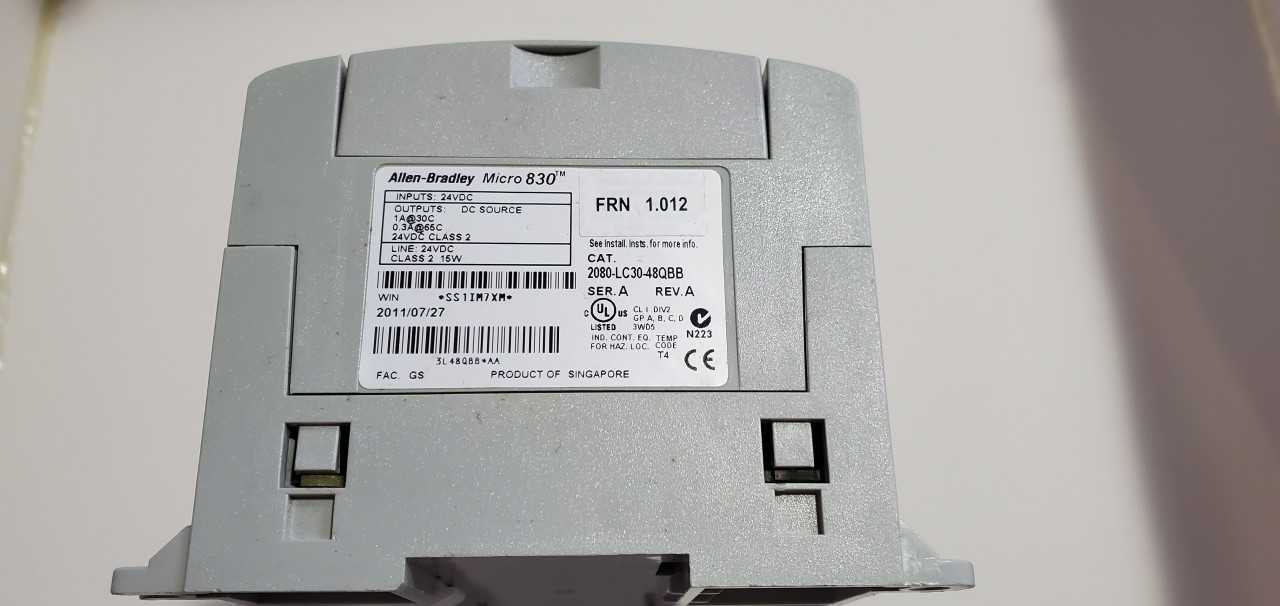 Allen Bradley Micro 830  2080-LC30-48QBB PLC - AUTOMATION & CONTROLS