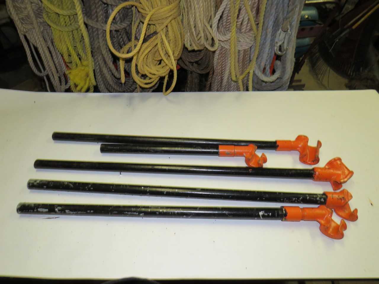 LOT OF 5 ASSORTED CONDUIT BENDER HICKEY - LANKIN, GREENLEE - HAND TOOLS