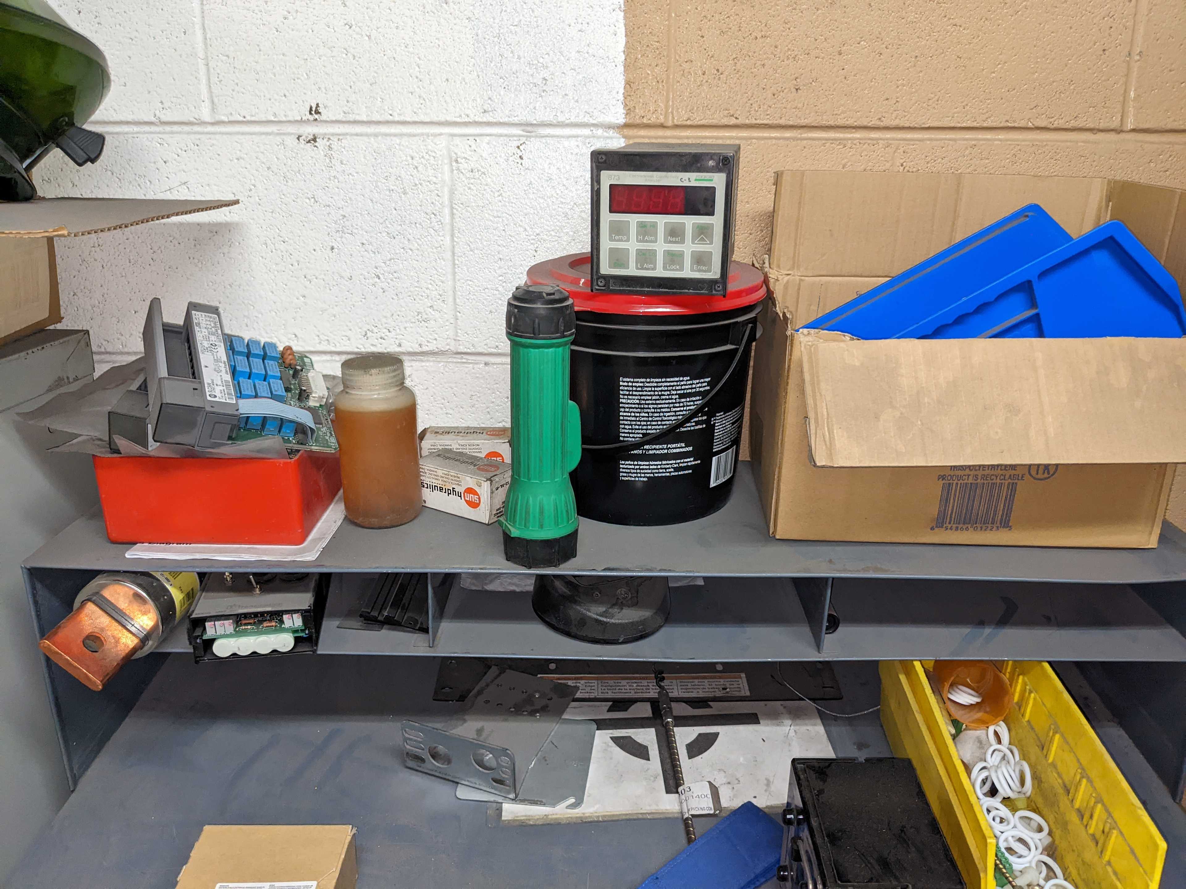 CABINET AND CONTENTS - ELECTRICAL COMPONENTS