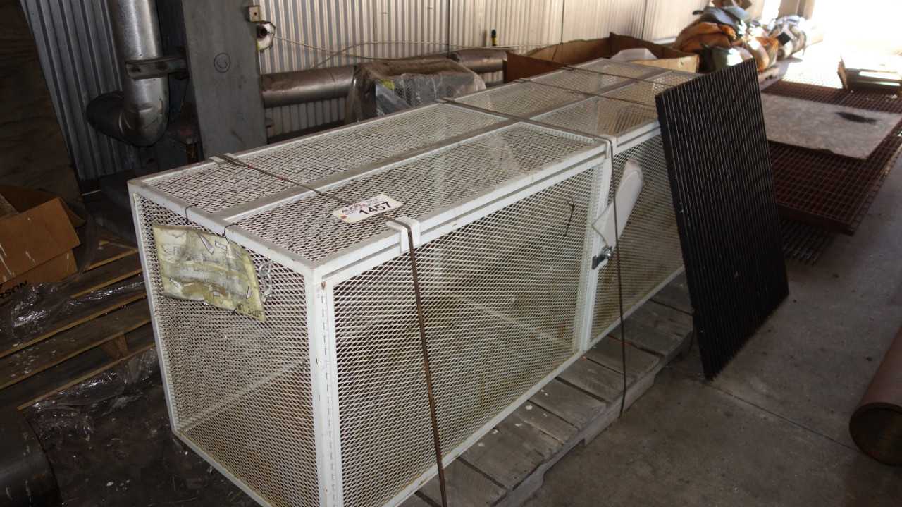 LOT OF ASSORTED PUMPS, STEEL FLOOR GRATING, CAGES - PLANT & FACILITY