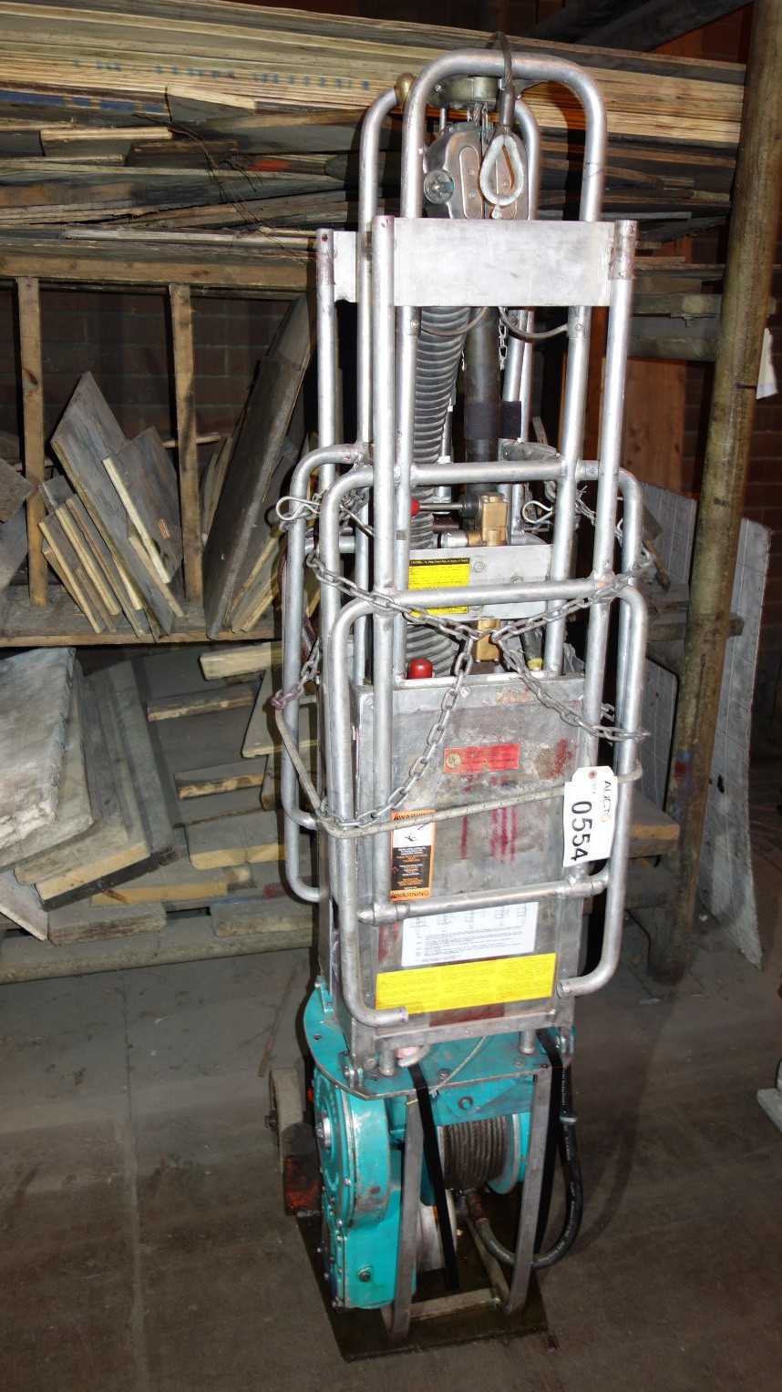 SPIDER STAGING SUSPENDED SCAFFOLDING PLATFORM 750LBS W/ DU-1018 WINCH - SCALES