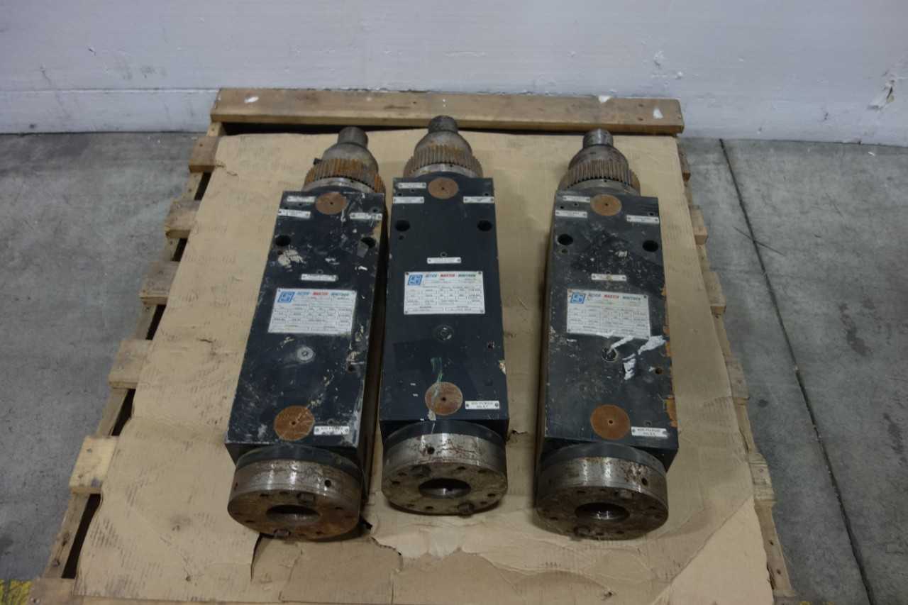 LOT OF 3 SETCO MASTER WHITNON HORIZONTAL PRECISION SPINDLES - ELECTRIC POWER TOOLS