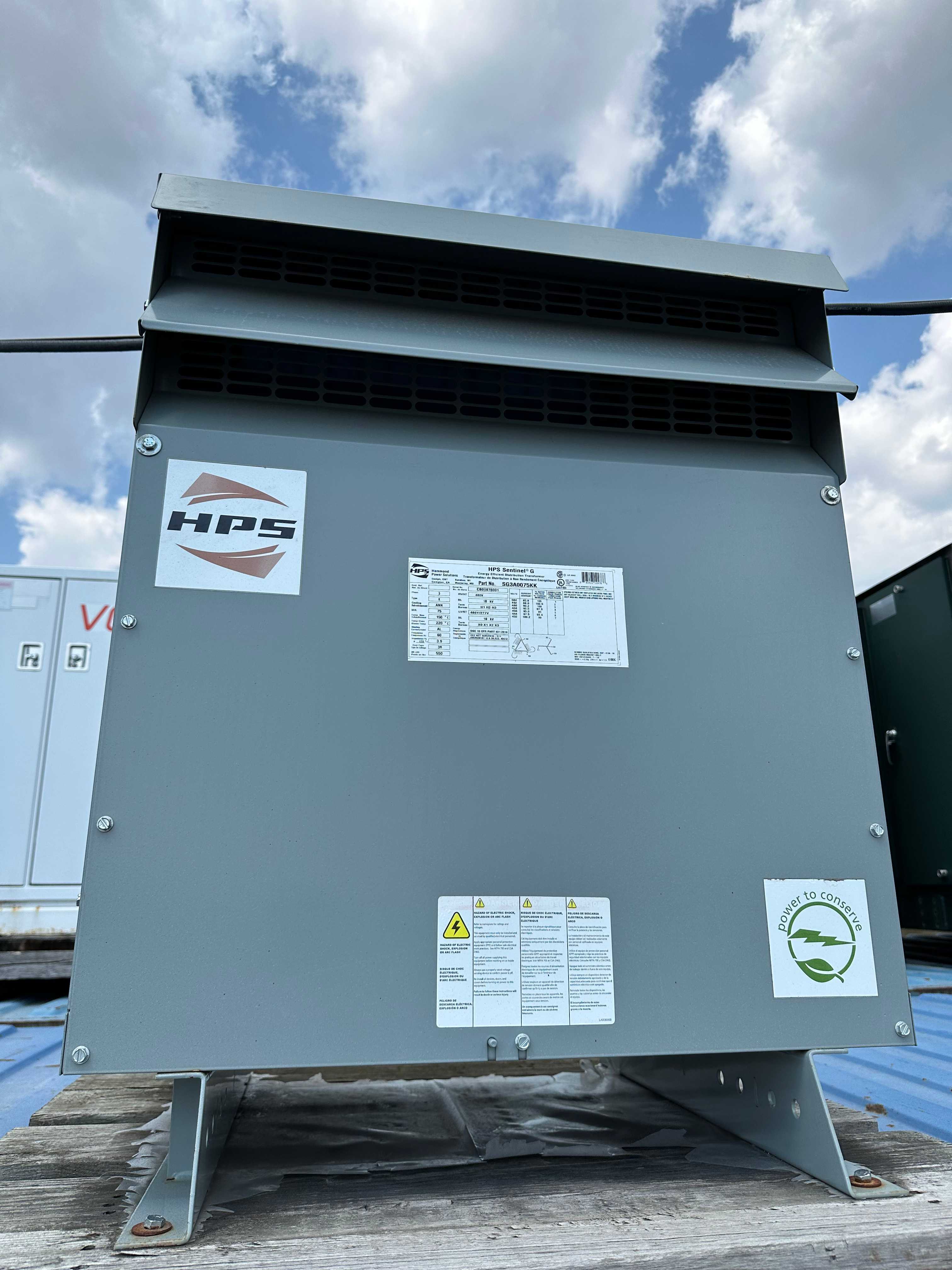 HAMMOND POWER SOLUTIONS 75 KVA TRANSFORMER - CONTROL TRANSFORMERS HAMMOND POWER SOLUTIONS 75 KVA TRANSFORMER - CONTROL TRANSFORMERS
