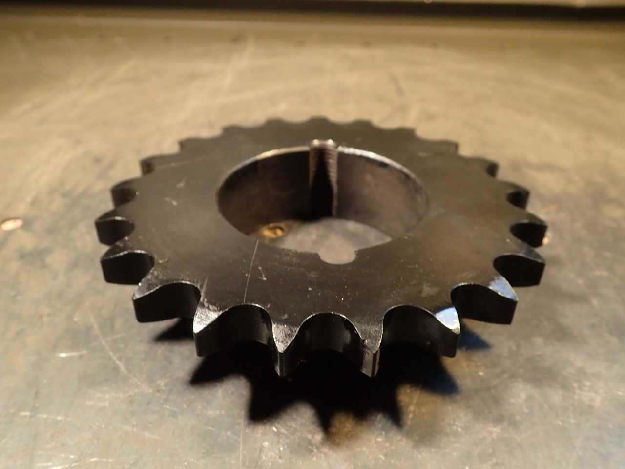 Martin 60BTL21 #60 Steel Chain Sprocket: 21-Tooth, 2012 Taper Lock Bushing Bore - ROLLER CHAIN