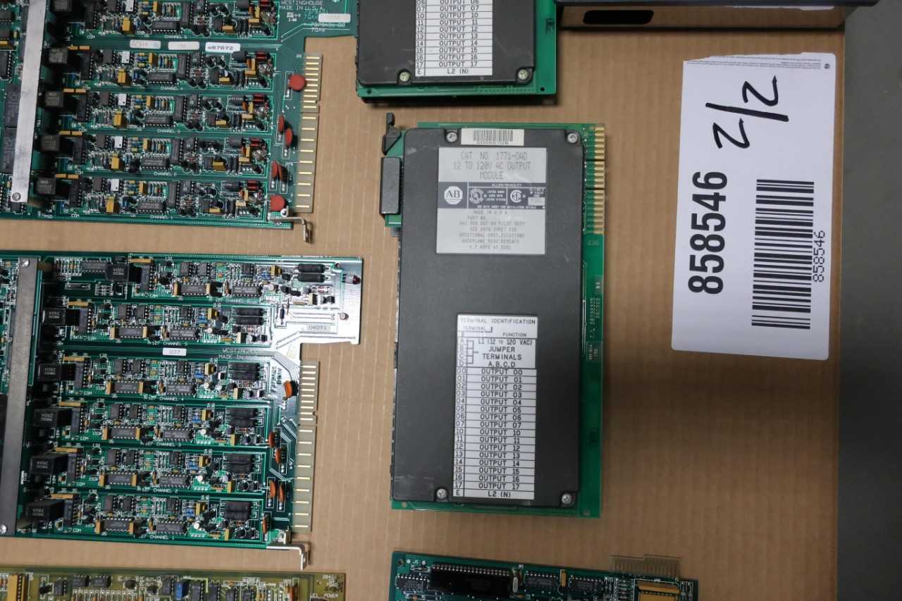2 PALLETS WESTINGHOUSE PCBS, HMIS, ALLEN BRADLEY PLCS - ELECTRICAL COMPONENTS