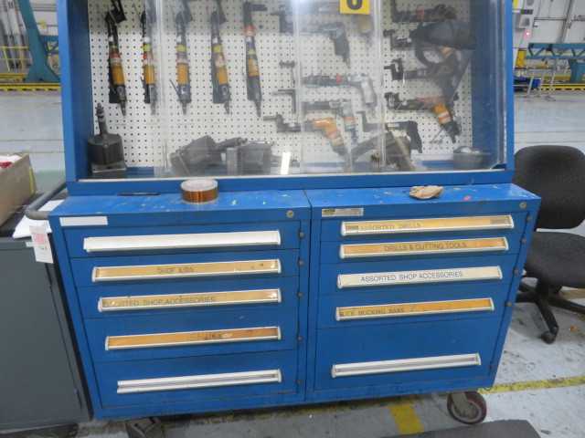 10 Drawer Tool Cabinet and Contents - MISCELLANEOUS