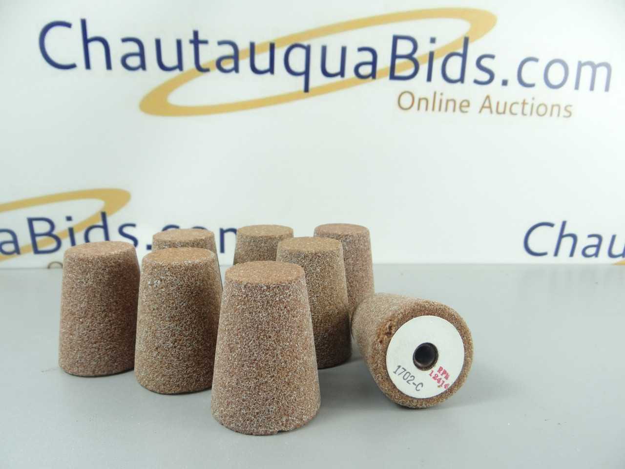 Lot of 8 NEW Type 17 Cone Orange Grinding Wheels RA362 KV - GRINDING WHEELS