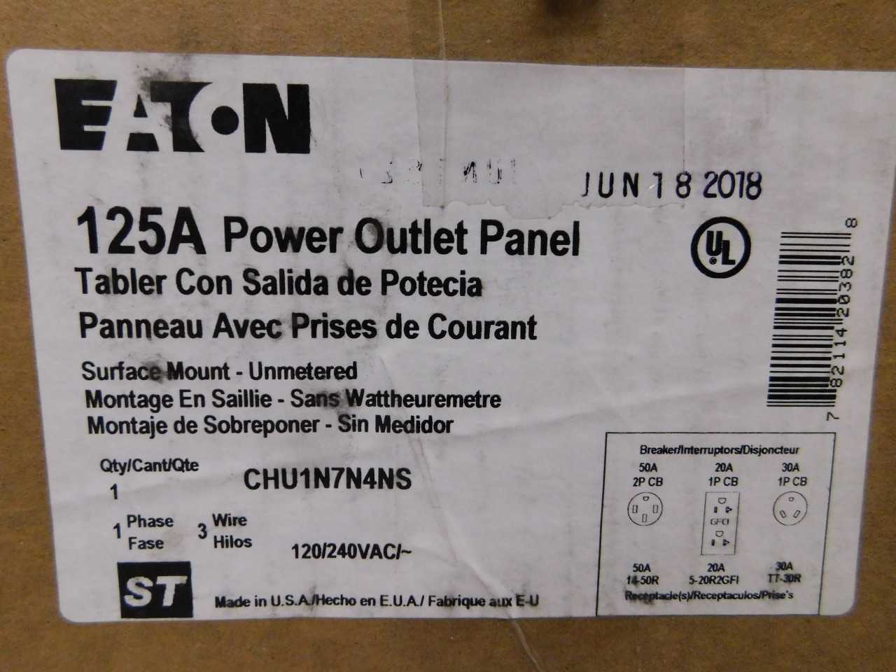 Lot of 2 Power Outlet Panels - ELECTRICAL COMPONENTS