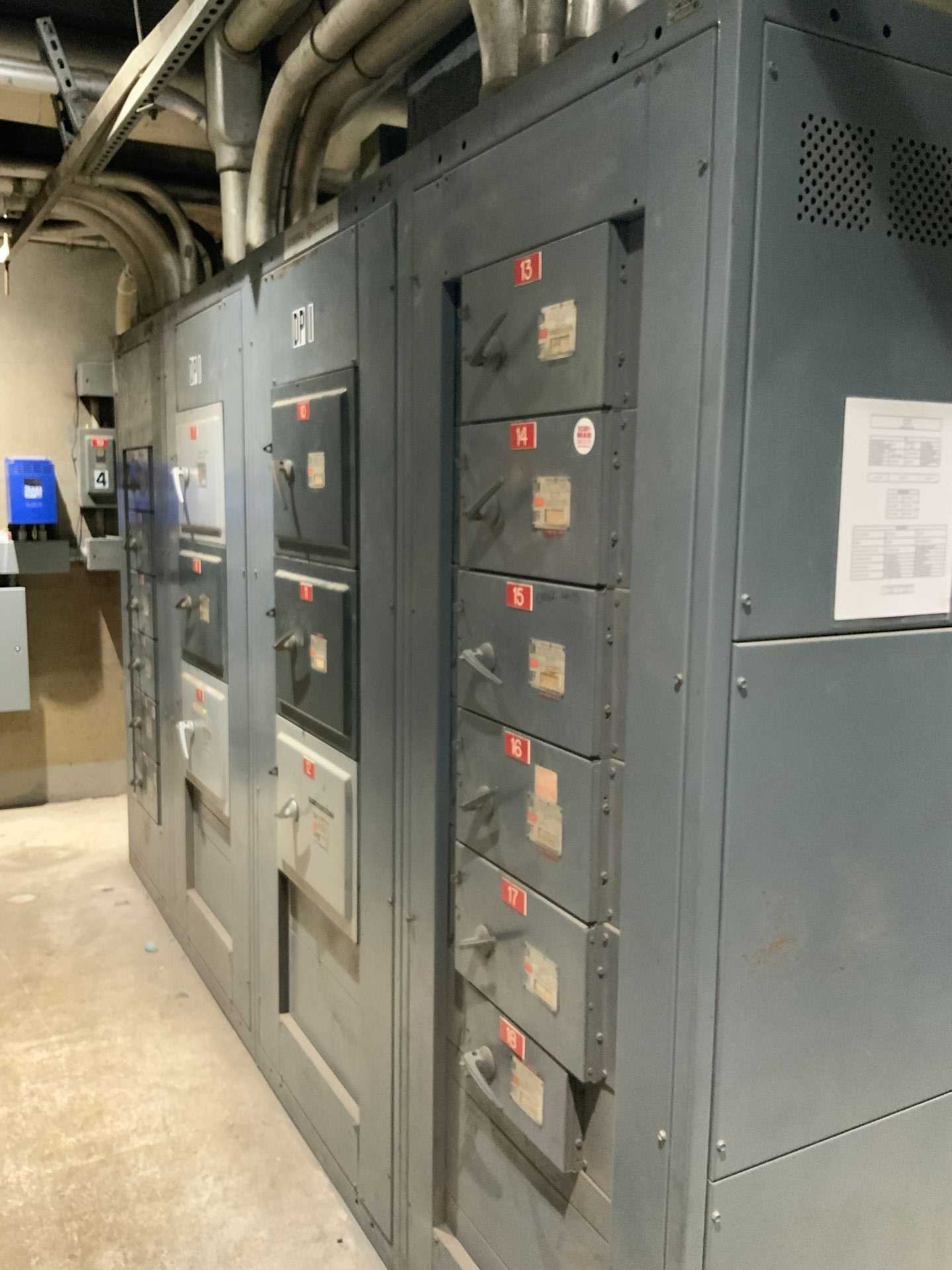 LOW VOLTAGE SWITCHGEAR, CONTENTS OF ELECTRICAL ROOM - SWITCHGEAR