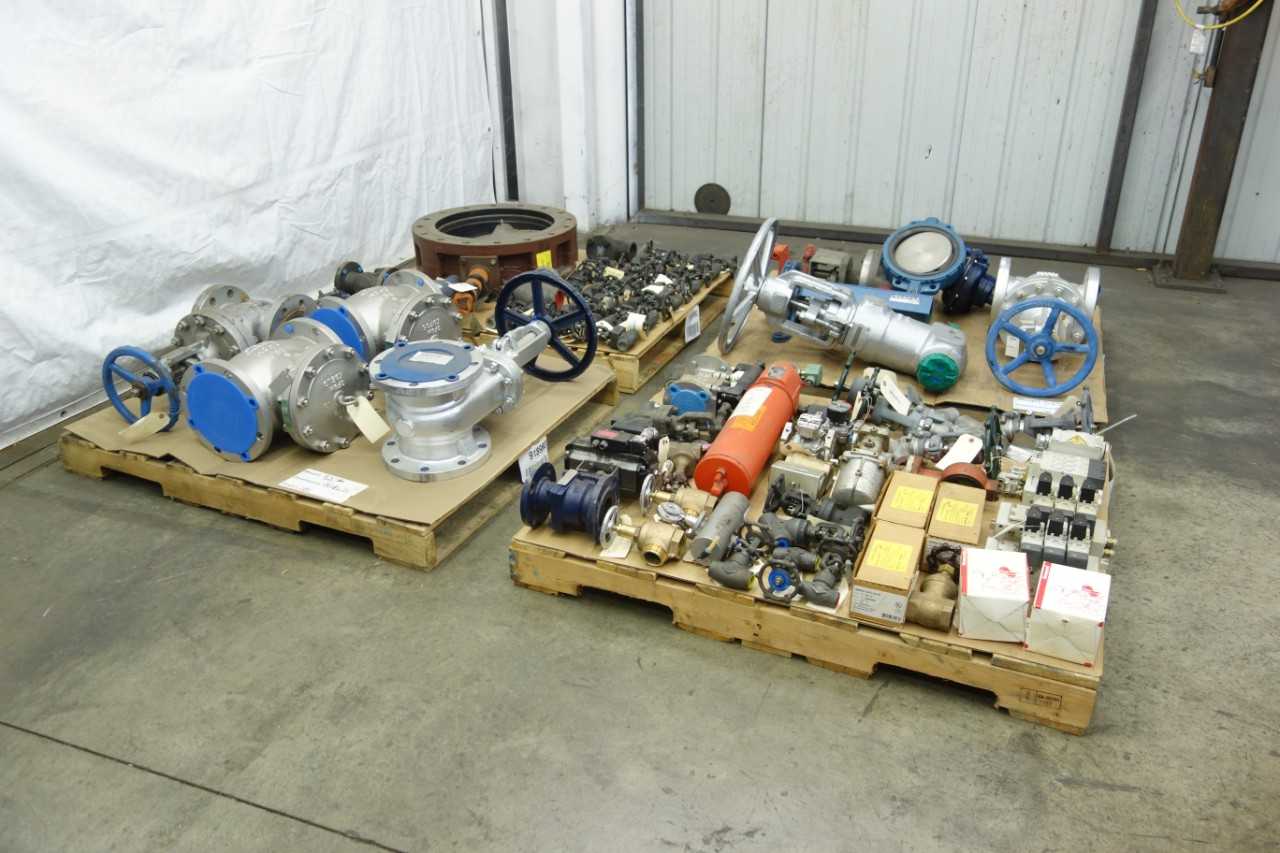 4 PALLETS OF ASSORTED VALVES - VALVES