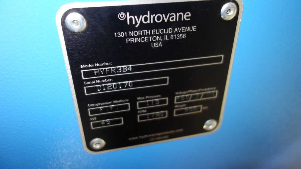 HYDROVANE HVFR3B4 45KW 115PSI COMPRESSOR - AIR COMPRESSORS