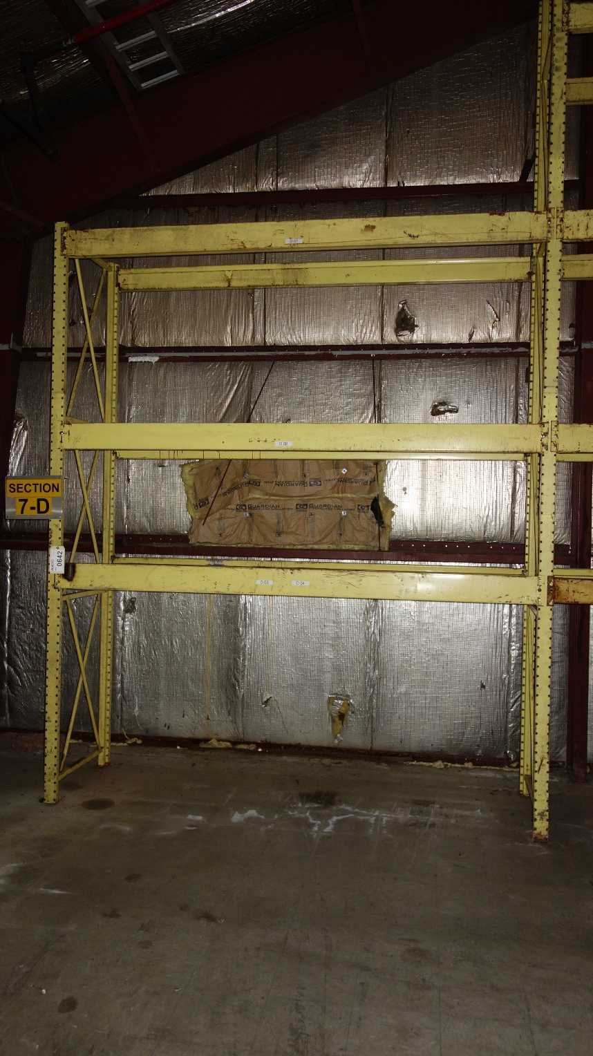 40FT OF STEEL RACKING - 12'/18' HIGH x 3' DEEP 9ft Sections + 4ft END SECTION - PALLET RACKING