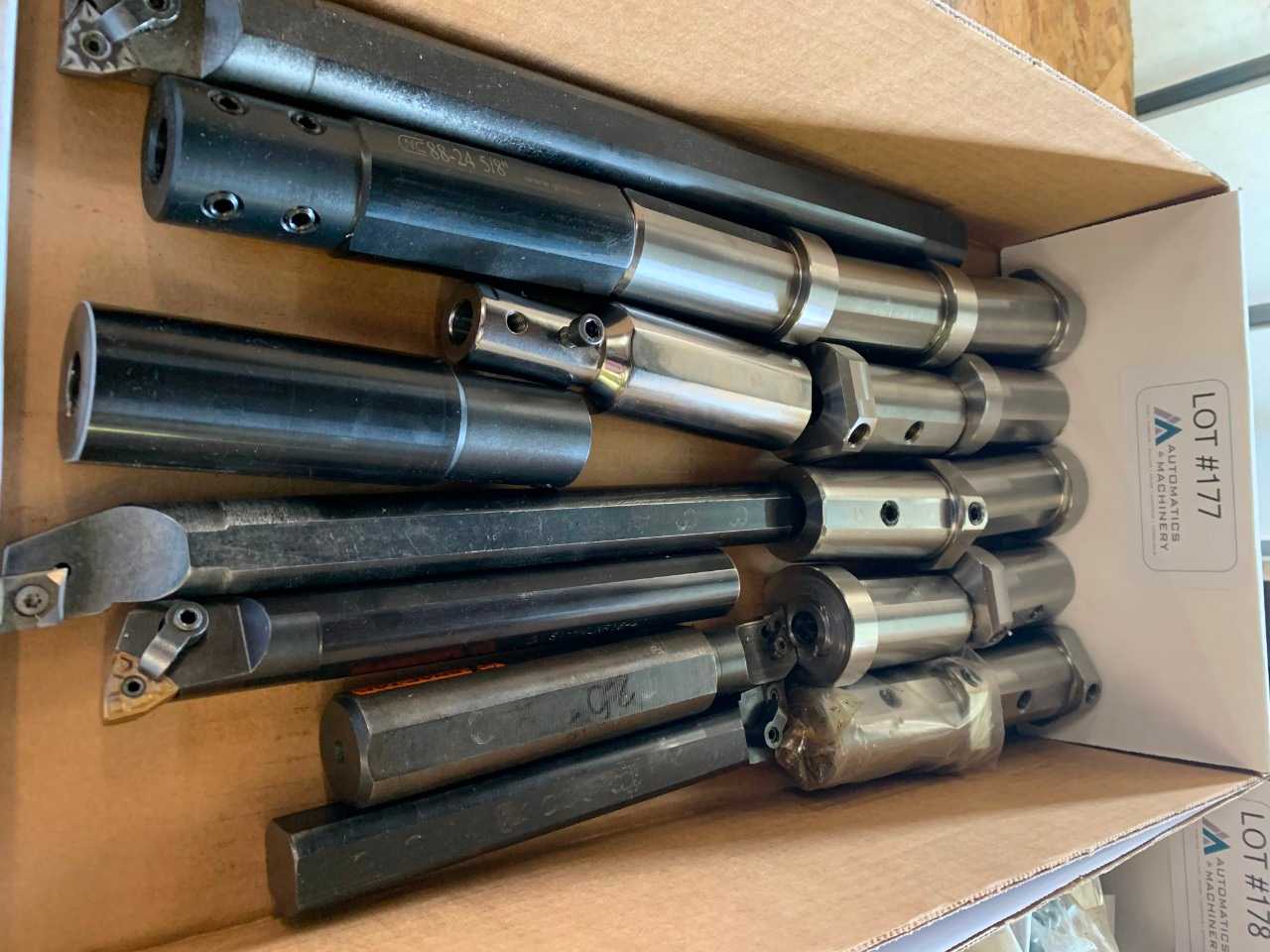 Lathe Turret tool bushings and mixed  extended length boring bars, some solid carbide - ELECTRIC POWER TOOLS