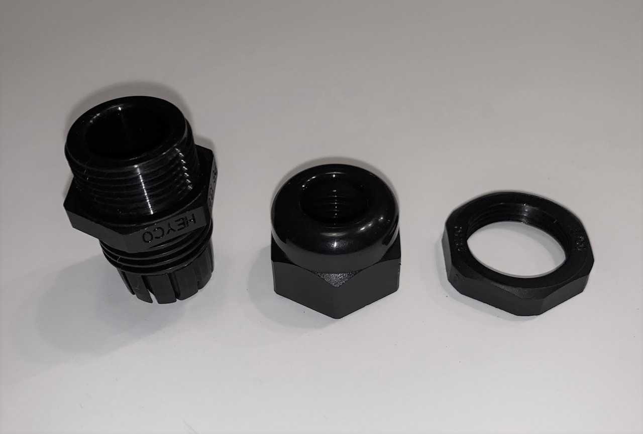 New - Lot of - Heyco M13.5 Liquid Tight Cord Grip with Nut - ELECTRICAL COMPONENTS
