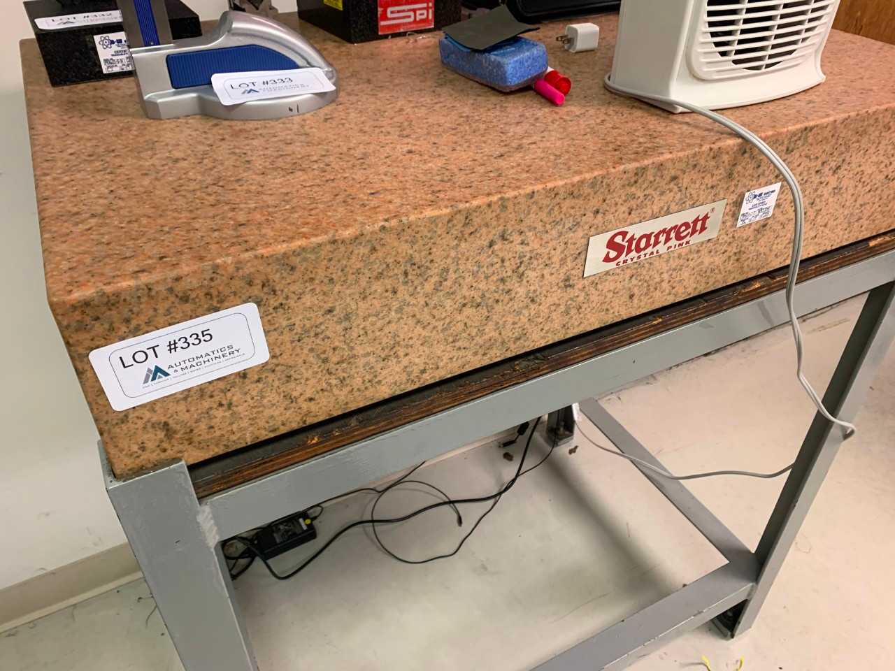 Starrett Granite Surface Plate W/ Stand (No Contents) - PROCESS EQUIPMENT