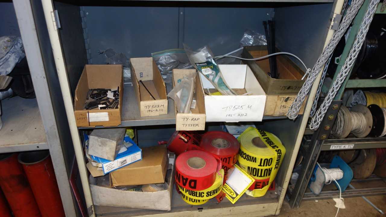 CONTENTS OF 4 SHELF COLUMNS,ASSORTED MRO - INDUSTRIAL PARTS