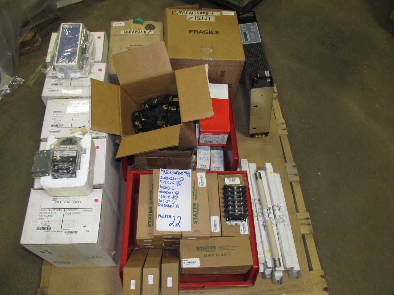 Lot of Misc relays, fuses and terminal blocks - ELECTRICAL COMPONENTS