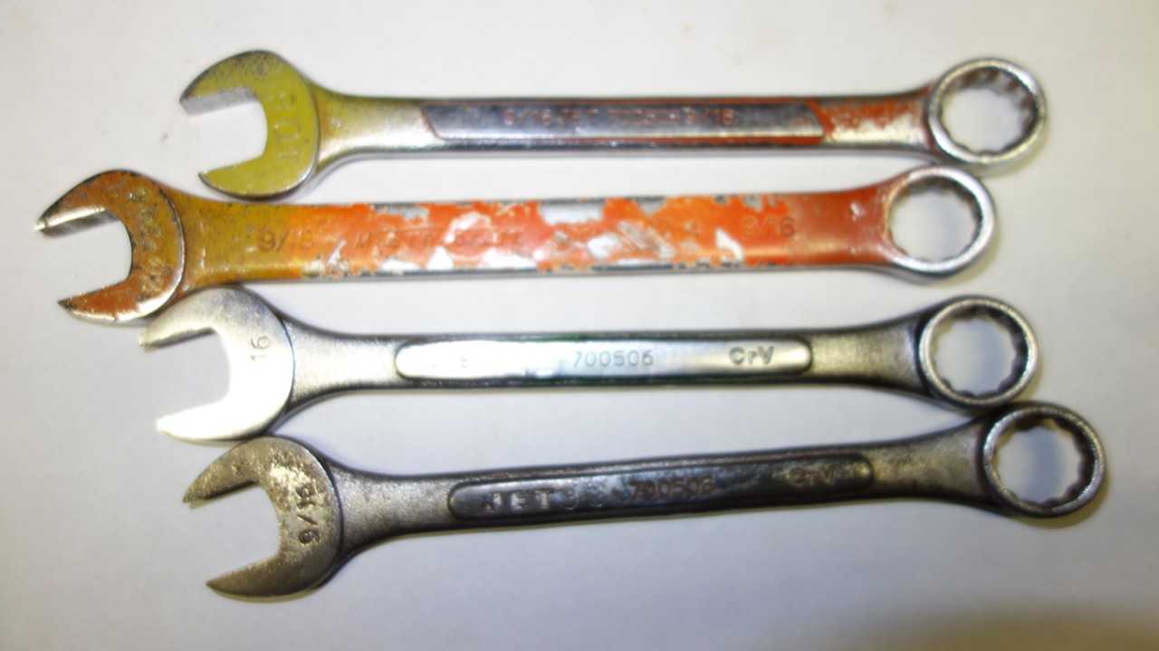 LOT OF 14 ASSORTED COMBINATION WRENCHES - HAND TOOLS