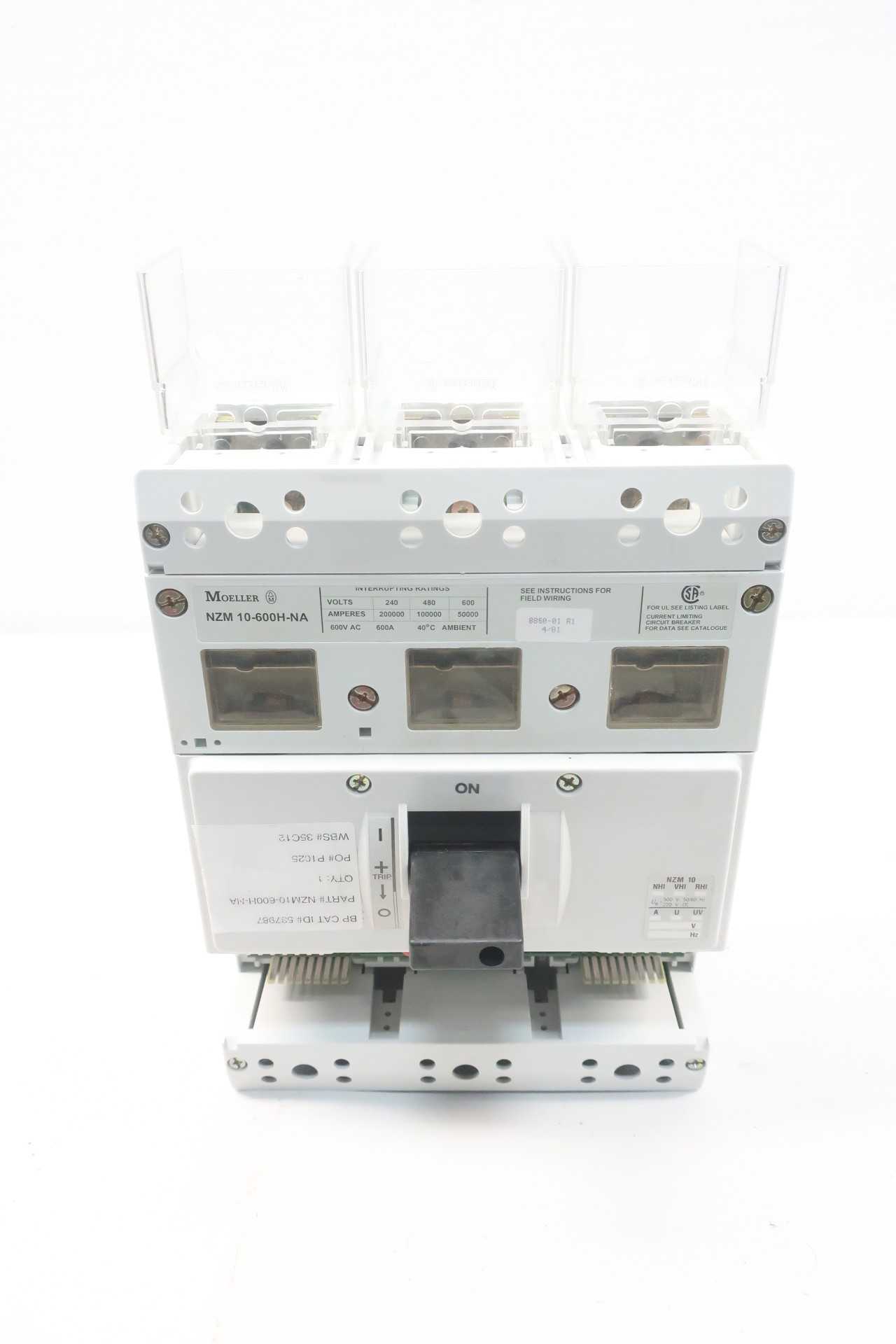 Moeller NZM10-600H-NA Circuit Breaker 600A - CIRCUIT BREAKERS