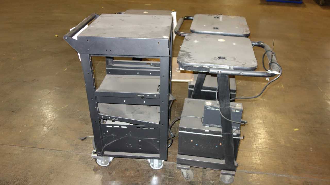 LOT OF 4 ASSORTED AVERY DENNSION MONARCH 9878 MOBILE WORK STATIONS - PLANT & FACILITY