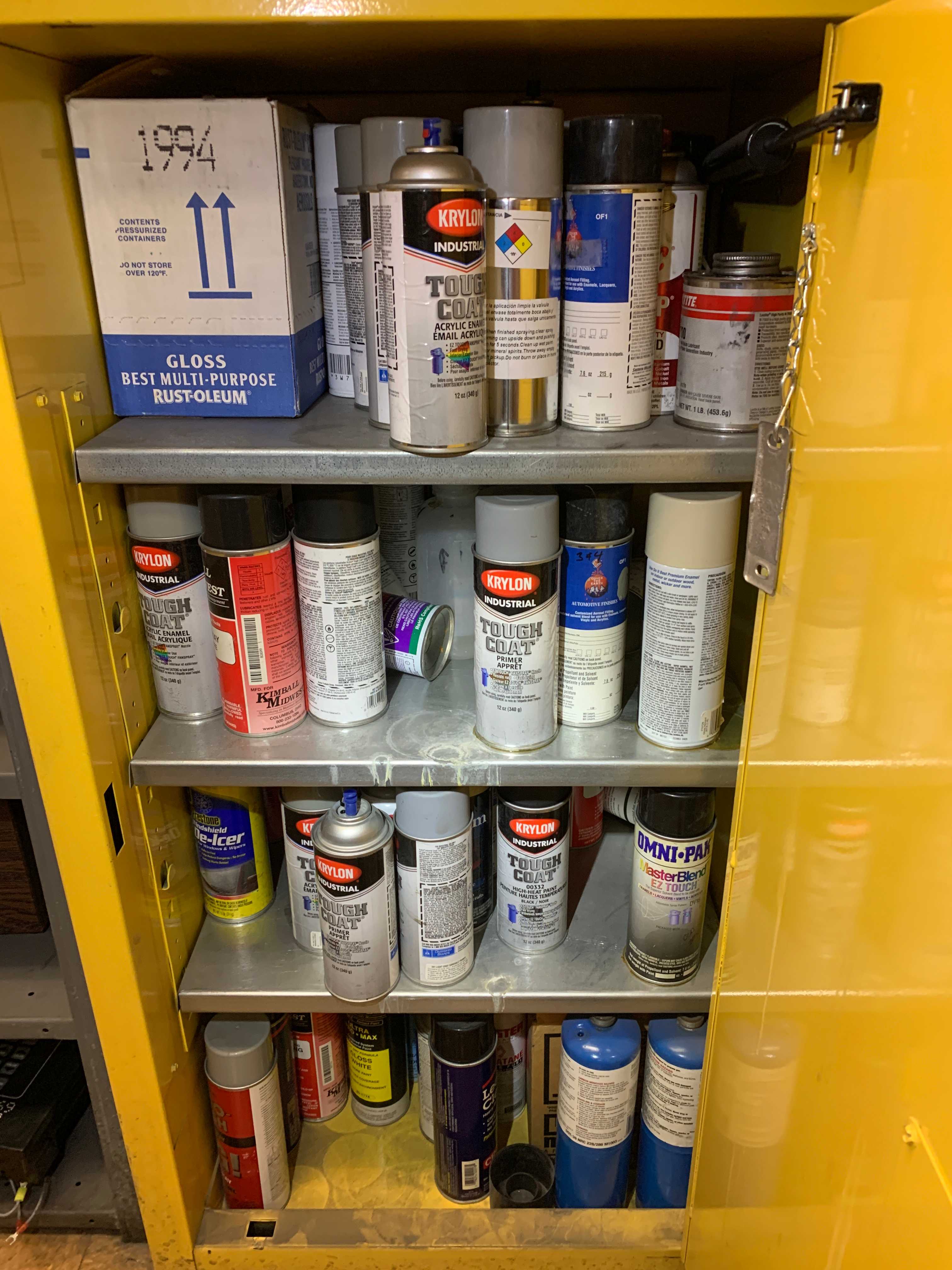 FIRE SAFETY CABINET WITH CONTENTS - SAFETY EQUIPMENT