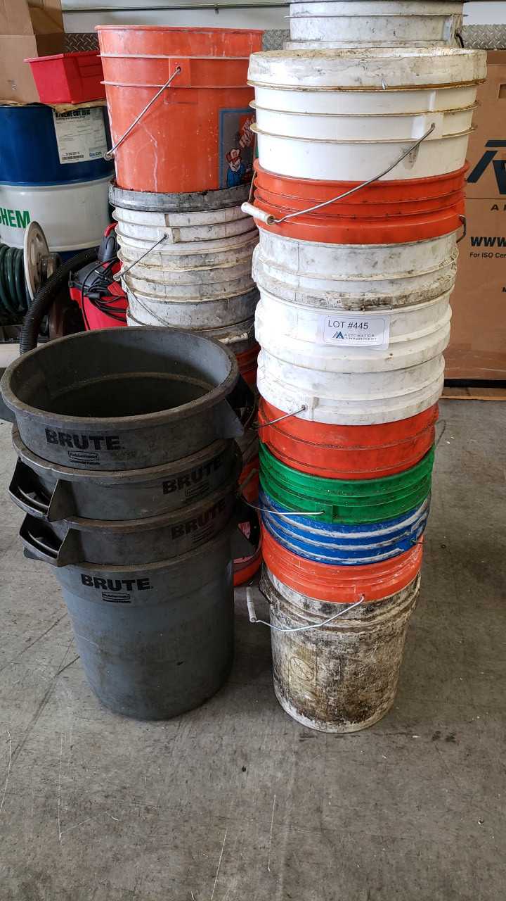 Trash Cans and 5 Gallon Buckets - WASTE BINS Trash Cans and 5 Gallon Buckets - WASTE BINS