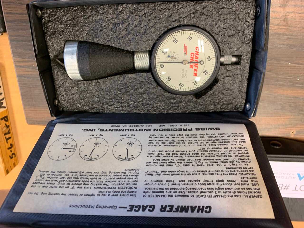 Swiss Precision Chamfer Gage - ELECTRIC POWER TOOLS