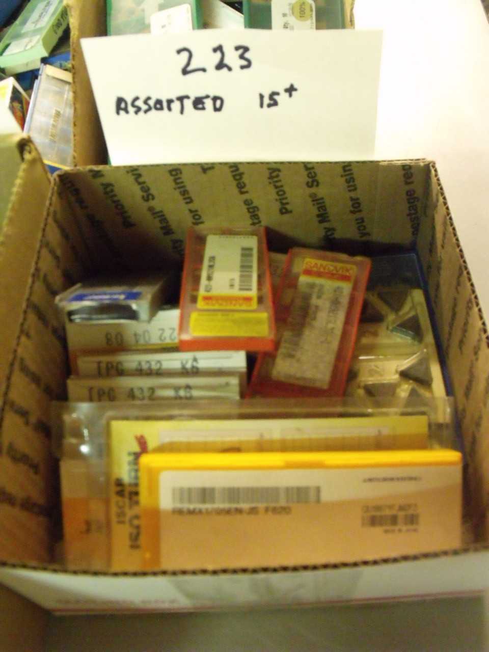 New Assorted Carbide Inserts 15 Plus Boxes - ELECTRIC POWER TOOLS