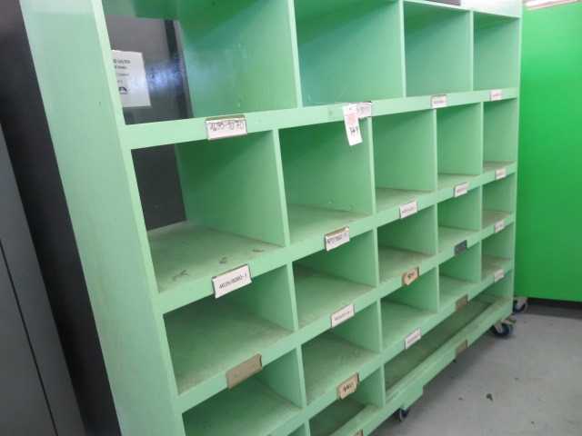 Wood Storage Cabinet on Wheels - MISCELLANEOUS