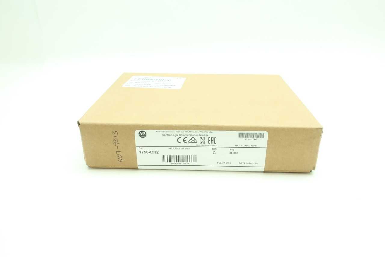 NEW ALLEN BRADLEY 1756-CN2 CONTROLLOGIX COMMUNICATION MODULE SER C - AUTOMATION & CONTROLS