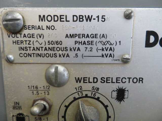 Do All Vertical Band Saw, model DWB 15  M - METAL SAWS