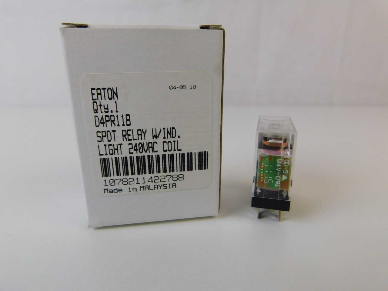 Quantity 150 of Eaton D4PR11B General Purpose Relay 240VAC - ELECTRICAL COMPONENTS