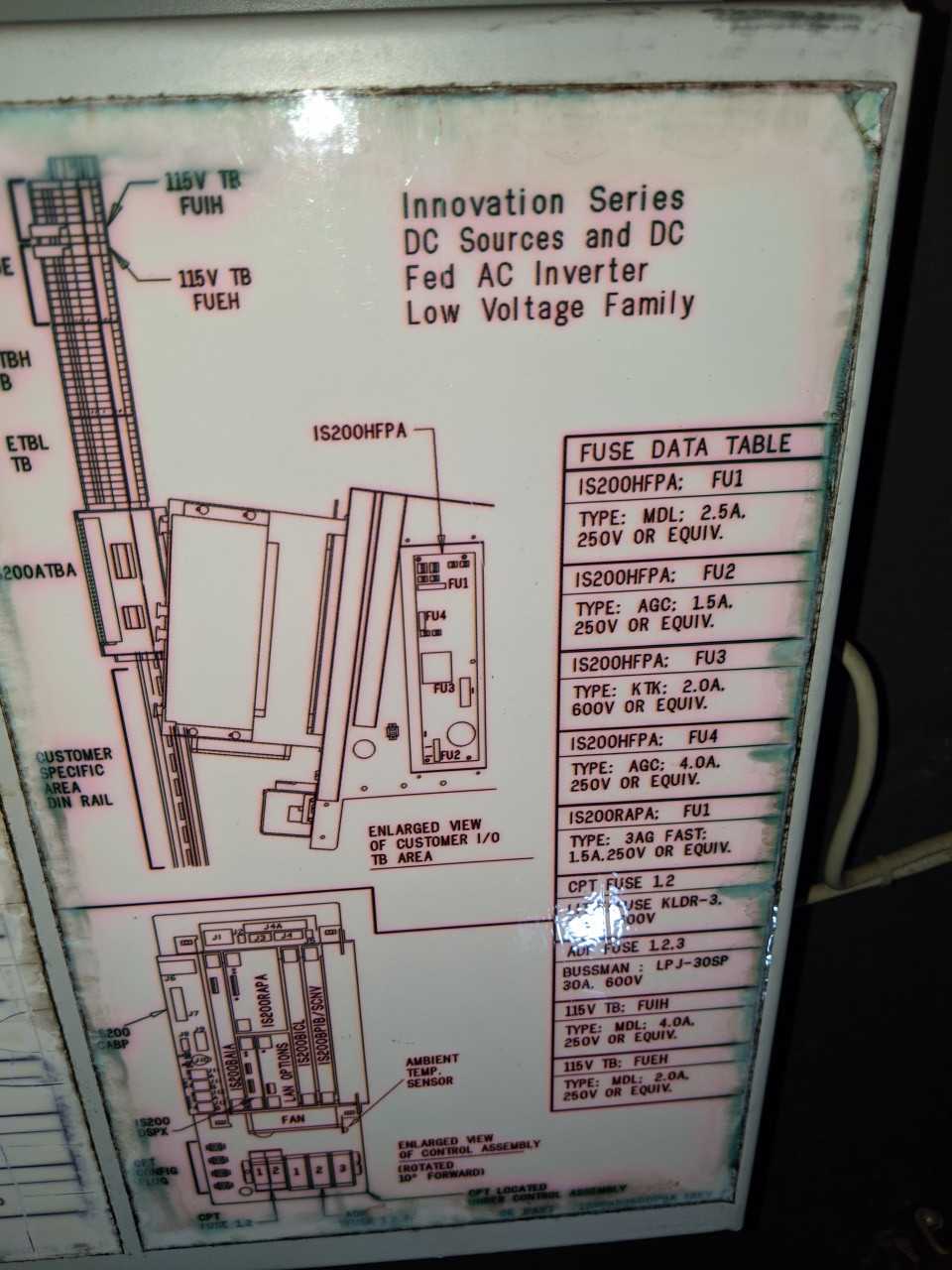 GE INNOVATION 3VVRJ607PR001 LV AC DRIVE 460V 1050KVA 6-90Hz 3 Phase CCW 11-3921 - MOTOR DRIVES