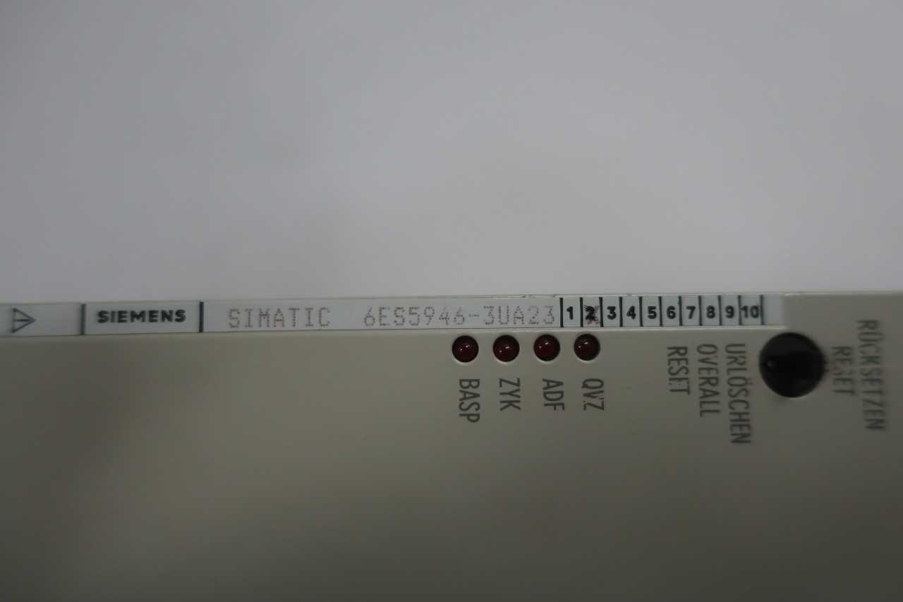 SIEMENS 6ES5946-3UA23 SIMATIC S5 CPU PROCESSOR MODULE - AUTOMATION & CONTROLS