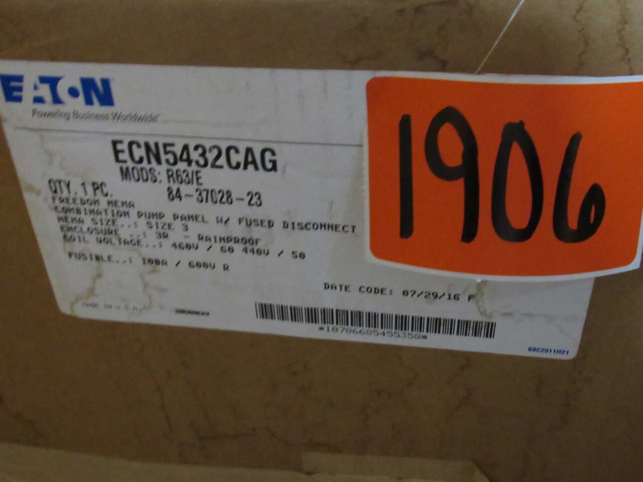 Eaton Panel w/ Fused Disconnect - ELECTRICAL COMPONENTS