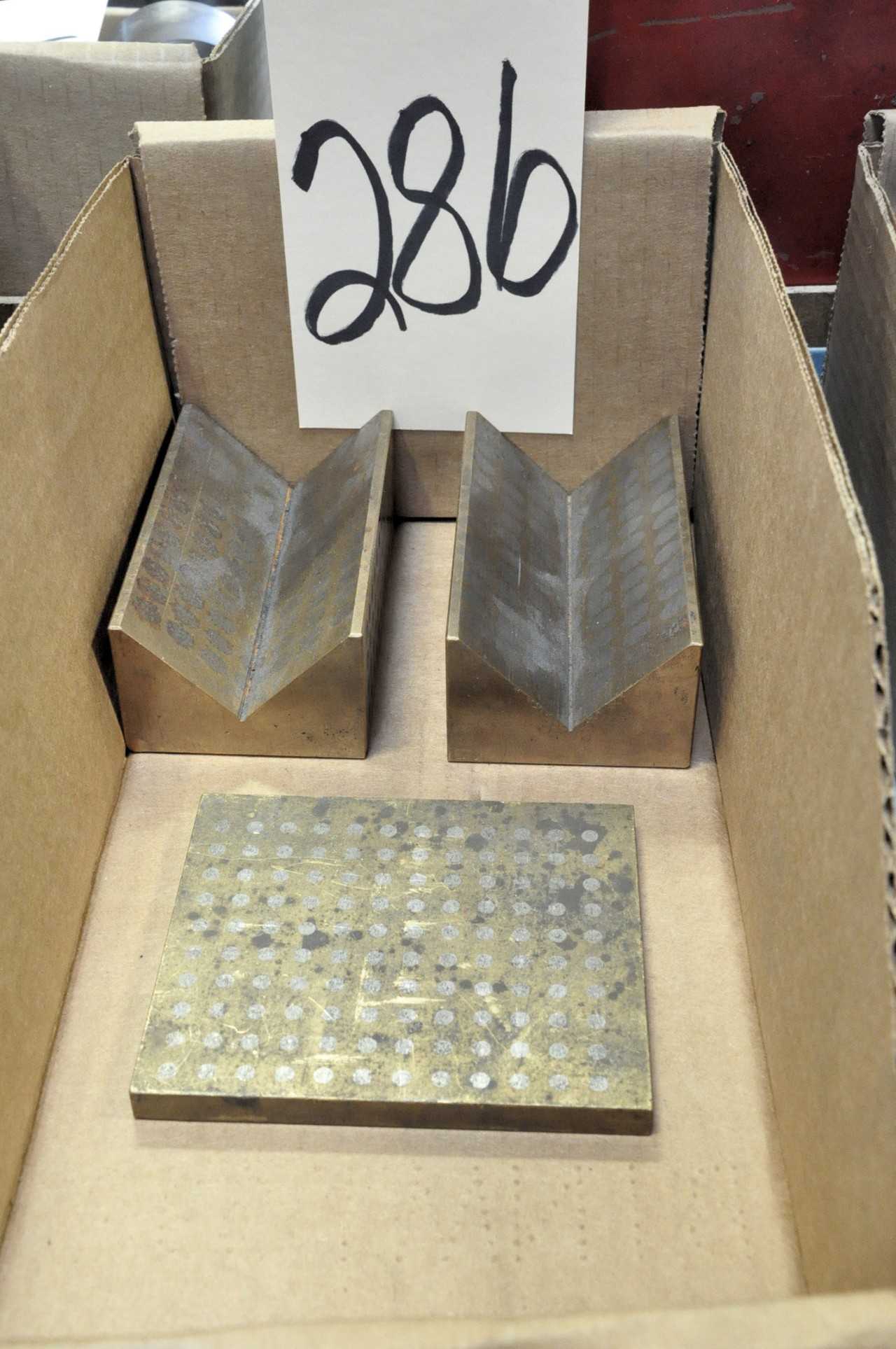 Lot-(2) Magnetic V-Blocks and (1) Riser Plate in (1) Box - ELECTRIC POWER TOOLS