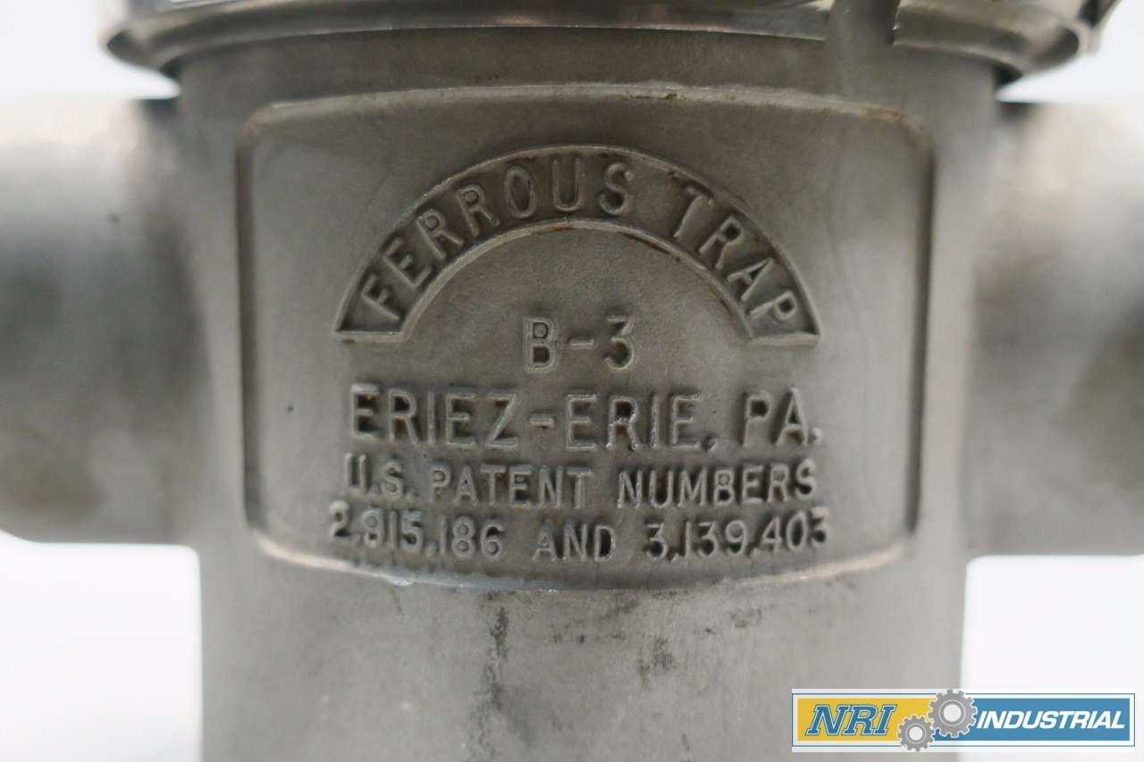 ERIEZ B-3 MAGNETIC FERROUS TRAP 3 IN NPT MALE SANITARY STAINLESS - MISCELLANEOUS