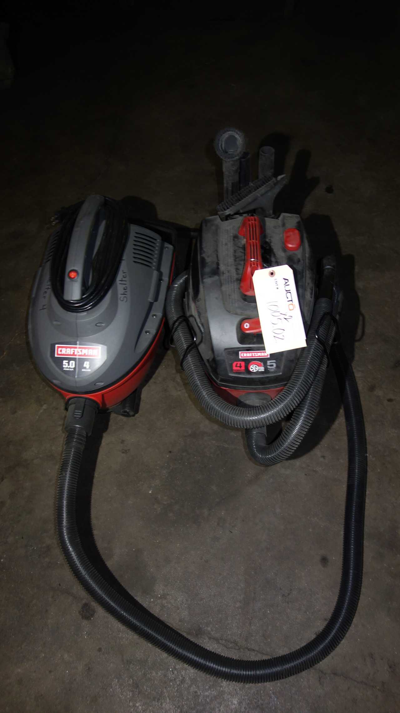 LOT OF 2 CRAFTSMAN SHOP VACS - MISCELLANEOUS