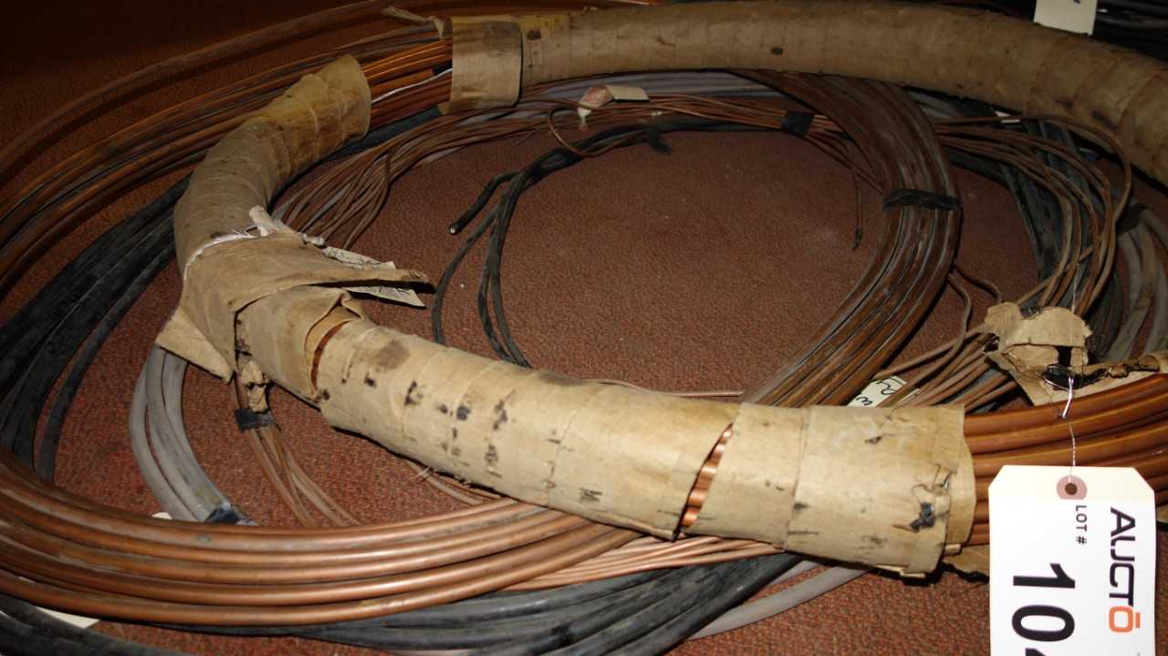 LOT OF COPPER CABLE AND TUBING - ELECTRIC POWER TOOLS