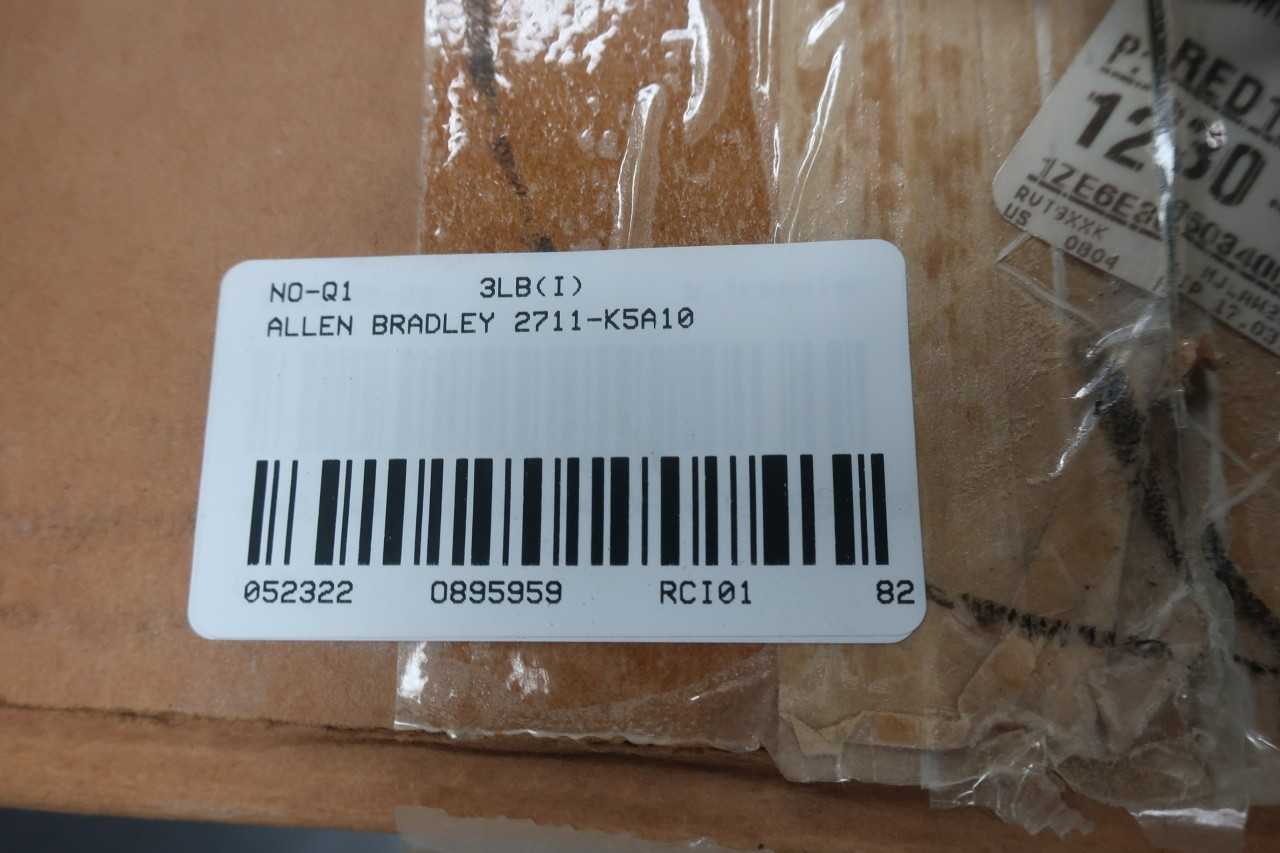 ALLEN BRADLEY 2711-K5A10 PANELVIEW 550 SER F OPERATOR INTERFACE - AUTOMATION & CONTROLS