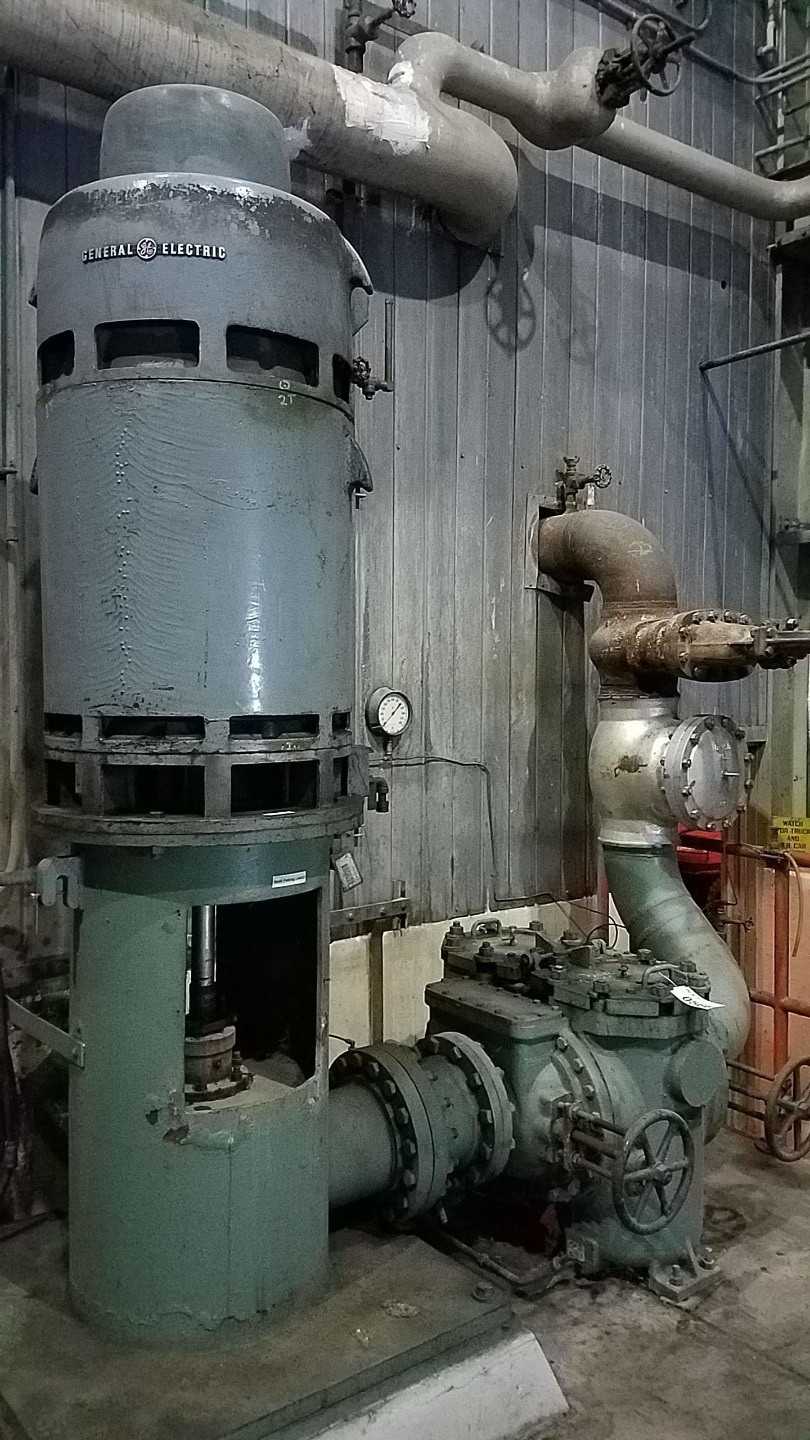 350HP 2300V-AC VERTICAL CENTRIFUGAL PUMP W/ ELLIOT TWIN STRAINER - CENTRIFUGAL PUMP