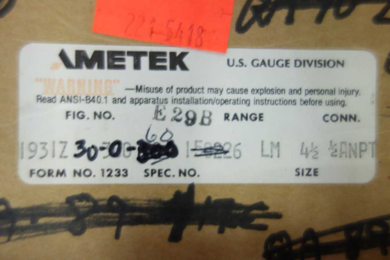 2 PALLETS OF ASSORTED PRESSURE GAUGES - INSTRUMENTATION