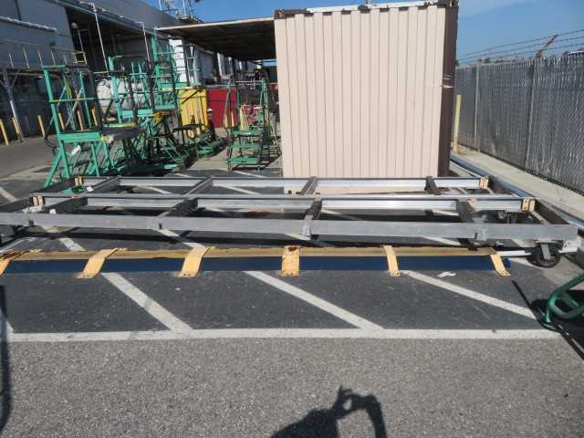 Aluminum Platform on wheels approx. 10' long - MISCELLANEOUS